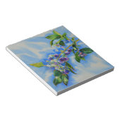 ブルーベエレガントリー水の色絵画の ノートパッド (アングル)