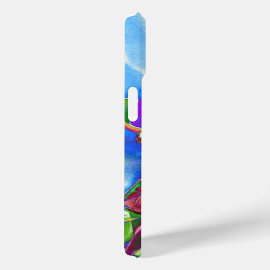 ブルーベエレガントリー水絵を描色 Case-Mate iPhoneケース (裏面 / 右)