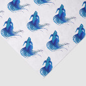 ブルーベッタフィッシュの水彩 薄葉紙 (詳細)