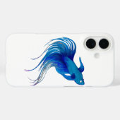 ブルーベッタフィッシュの水彩 Case-Mate iPhoneケース (裏面 (横))