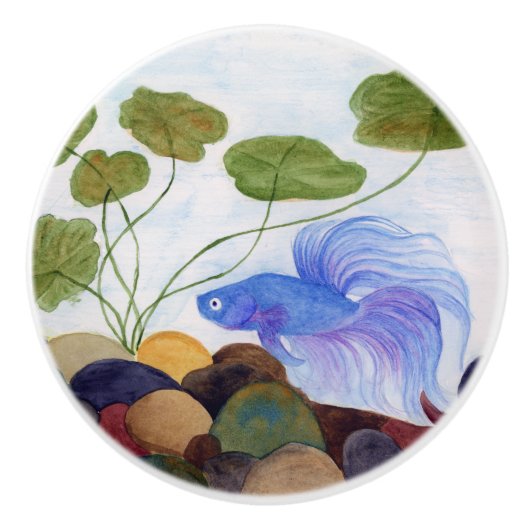 ブルーベッタフィッシュ セラミックノブ (正面)