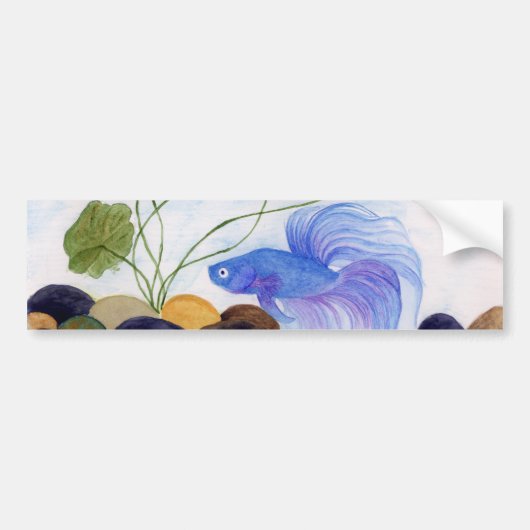 ブルーベッタフィッシュ バンパーステッカー (正面)
