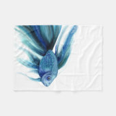 ブルーベッタフィッシュ フリースブランケット (正面(横))