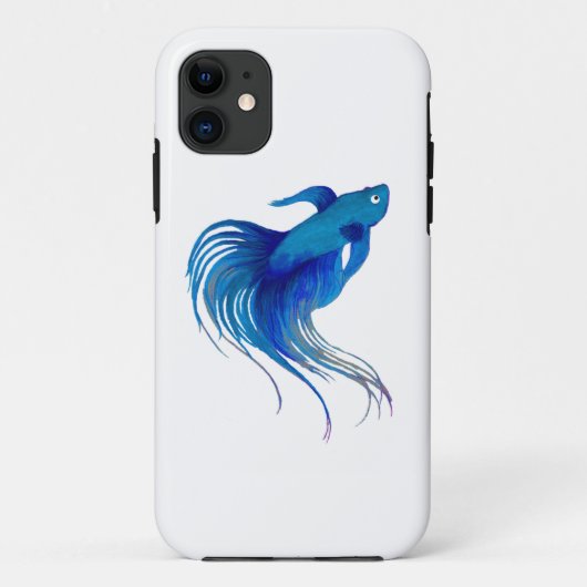 ブルーベッタフィッシュ Case-Mate iPhoneケース (裏面)