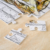 ブルーベッタ脾臓,シャムの戦闘魚 – Bric ジグソーパズル (側面)