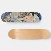 ブルーベッドルームの女性(Suzanne Valadon著) スケートボード (横)