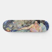 ブルーベッドルームの女性(Suzanne Valadon著) スケートボード (横)