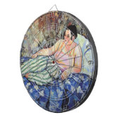 ブルーベッドルームの女性(Suzanne Valadon著) ダーツボード (正面右)