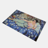ブルーベッドルームの女性(Suzanne Valadon著) ドアマット (アングル)