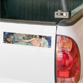 ブルーベッドルームの女性（Suzanne Valadon著） バンパーステッカー (トラック上)