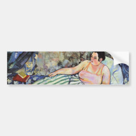 ブルーベッドルームの女性（Suzanne Valadon著） バンパーステッカー