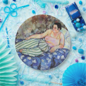 ブルーベッドルームの女性(Suzanne Valadon著) ペーパープレート (パーティー)