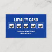 ブルーベッドロゴホステルアコモデーションビジネス ロイヤリティカード (正面)