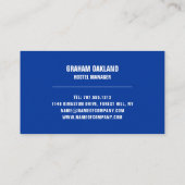 ブルーベッドロゴホステルアコモデーション 名刺 (裏面)