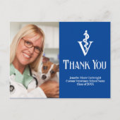 ブルーベテリアンフォトカスタムーThank You ポストカード (正面)