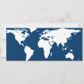 ブルーベナイ(ユダヤ教の)バル・ミツバーワールドトラベラーボーディングパス 招待状 (裏面)