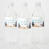 ブルーベビーが可愛いハロウィーンの赤ちゃんシャワーを浴びる ペットボトルラベル (ボトル)