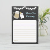 ブルーベビーが醸造ベビーシャワーアドバイス 招待状 (スタンド正面)