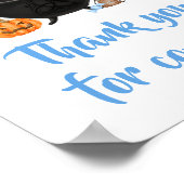 ブルーベビーはブルーイングありがとうござ来う ポスター (角)