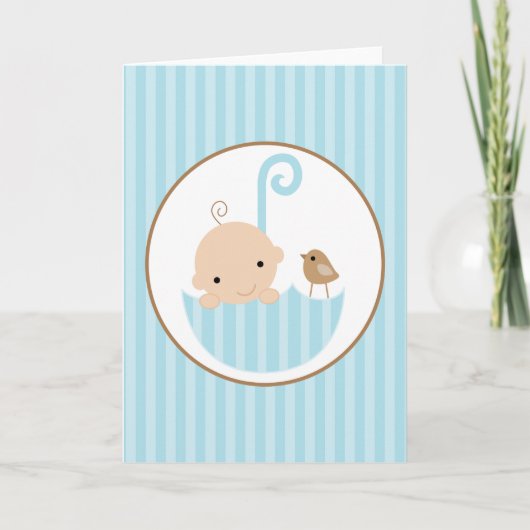 ブルーベビーインアンブレラ カード (正面)