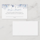 ブルーベビーイン開花おむつラッフルチケット エンクロージャーカード (正面/裏面)