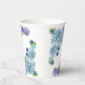 ブルーベビーイン開花ブランチシャワー 紙コップ (右)