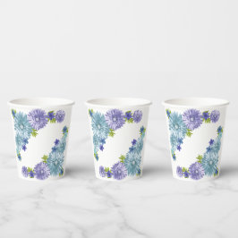 ブルーベビーイン開花ブランチシャワー 紙コップ