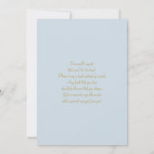 ブルーベビーイン開花ベビーシャワーボーイ 招待状 (裏面)