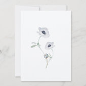 ブルーベビーイン開花ベビーシャワー 招待状 (裏面)