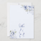 ブルーベビーイン開花ベビーシャワー 招待状 (裏面)