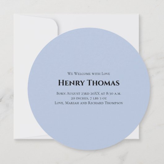 ブルーベビーエレガントかわいいクリエイティブフォトマンダラ (裏面)