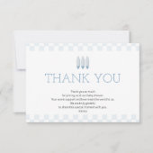 ブルーベビーオンボードサンキューカード サンキューカード (正面)