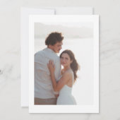 ブルーベビーオンボードビーチベビーシャワー招待状 招待状 (裏面)