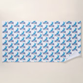 ブルーベビーカー ビーチタオル (正面)