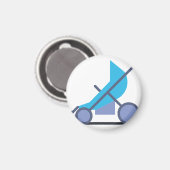 ブルーベビーカー マグネット (正面/裏面)