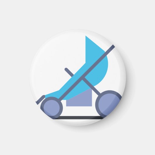 ブルーベビーカー マグネット (正面)