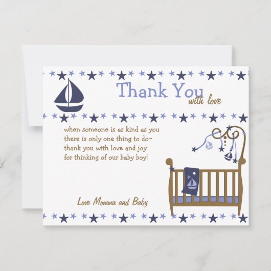 ブルーベビークリブ サンキューカード (正面)