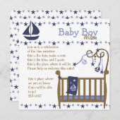 ブルーベビークリブ 招待状 (正面/裏面)