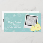 ブルーベビーシック復活祭フォトカード シーズンカード (正面/裏面)