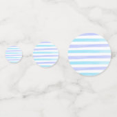 ブルーベビーシャワーかわいいクラウドテーブル紙吹雪 コンフェッティ (裏面)