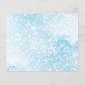 ブルーベビーシャワーの途中に少し雪の結晶がある (裏面)