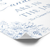 ブルーベビーシャワーはキャンディの数を推測 ポスター (角)