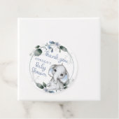 ブルーベビーシャワーエレファントウォーター色ありがとう フェイバータグ (インサイチュ)