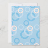 ブルーベビーシャワーバイメール招待状 招待状 (裏面)