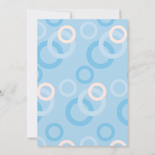 ブルーベビーシャワーバイメール招待状 招待状 (裏面)