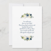 ブルーベビーシャワーパーティー招待状 招待状 (裏面)