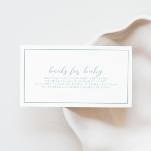 ブルーベビーシャワーブックベビー収納カード エンクロージャーカード