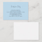 ブルーベビーシャワーベビー エンクロージャーカード (正面/裏面)