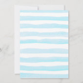 ブルーベビーシャワーリトルカボチャ秋招待状クラフト 招待状 (裏面)