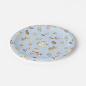 ブルーベビーシャワーヴィンテージ玩具 ペーパープレート (アングル)